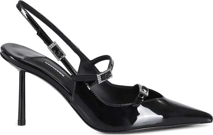 80mm Leather Pumps