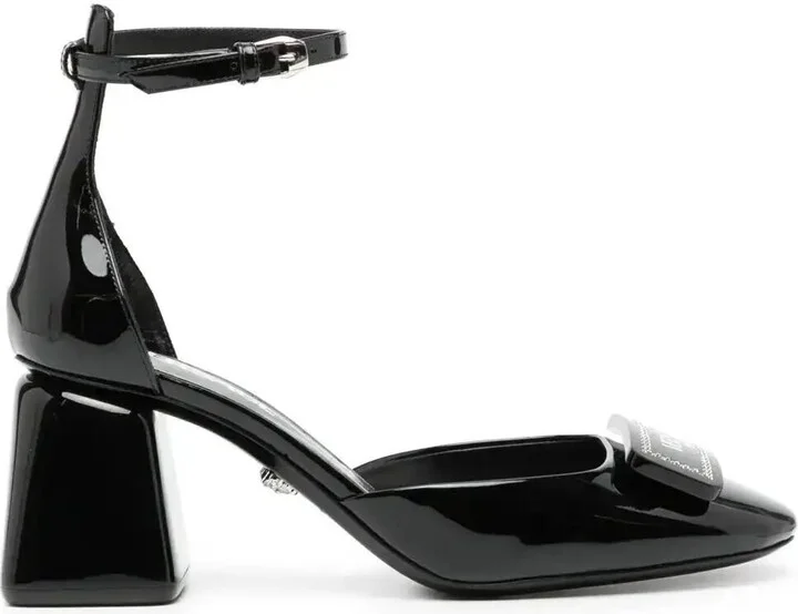 80mm Leather Pumps