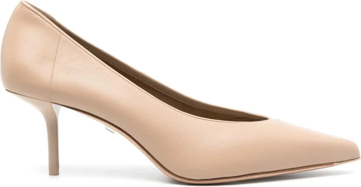 80mm Leather Pumps