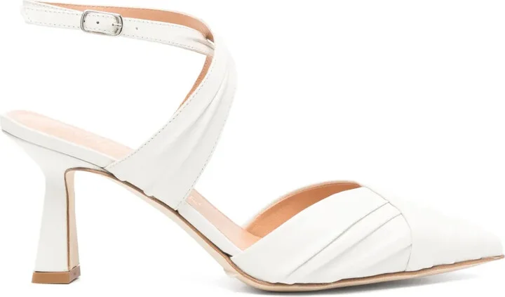 80mm Leather Pumps