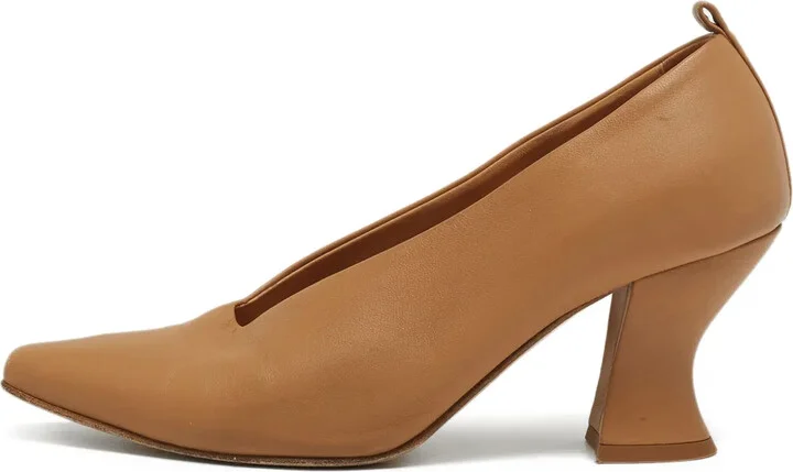 80mm Leather Pumps