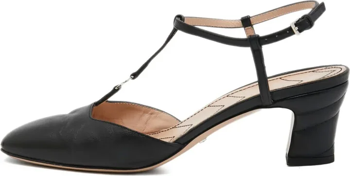 80mm Leather Pumps
