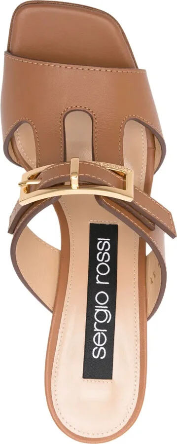 80mm Leather Sandals - Image 4