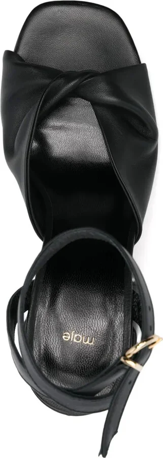 80mm Leather Sandals - Image 4