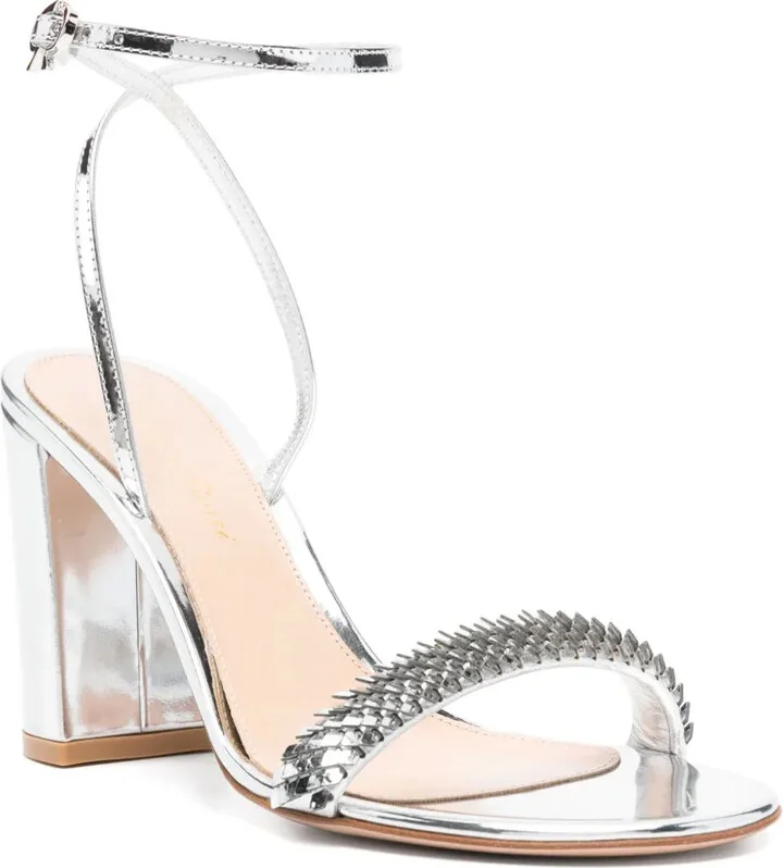 80mm Leather Sandals - Image 2