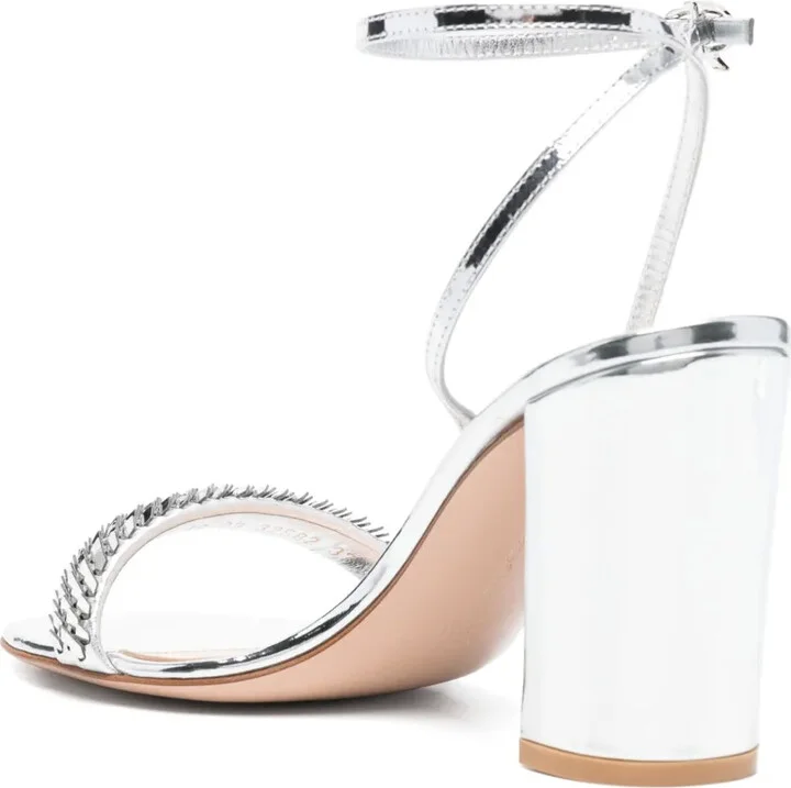 80mm Leather Sandals - Image 3