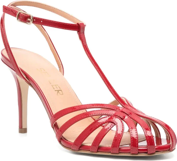 80mm Leather Sandals - Image 2