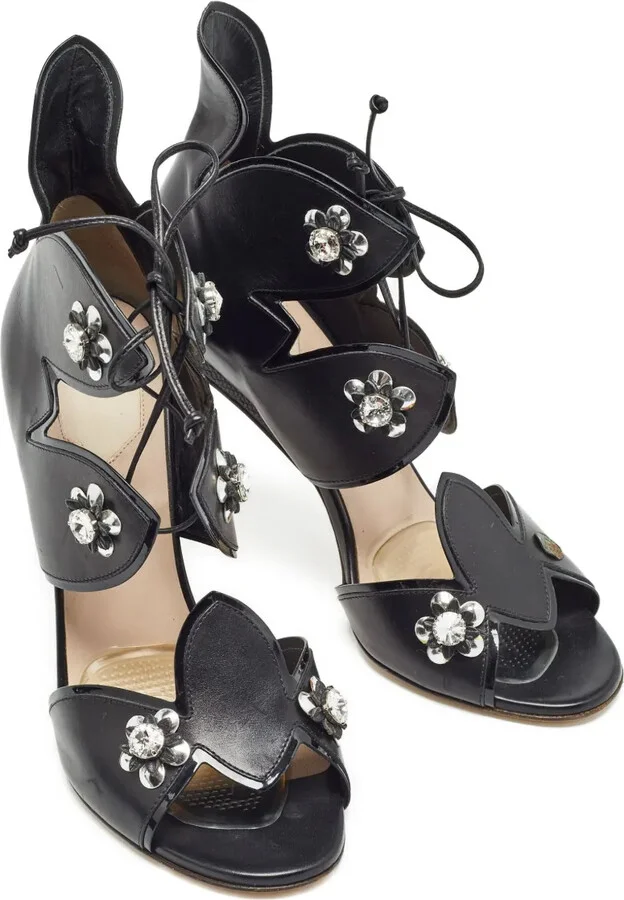 80mm Leather Sandals - Image 2