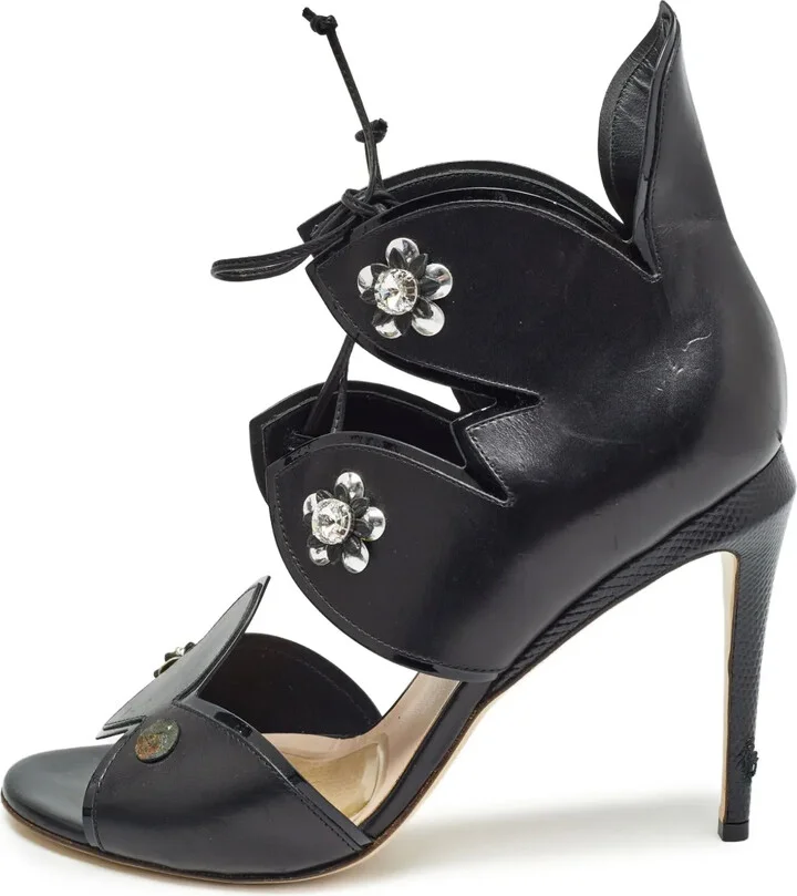 80mm Leather Sandals