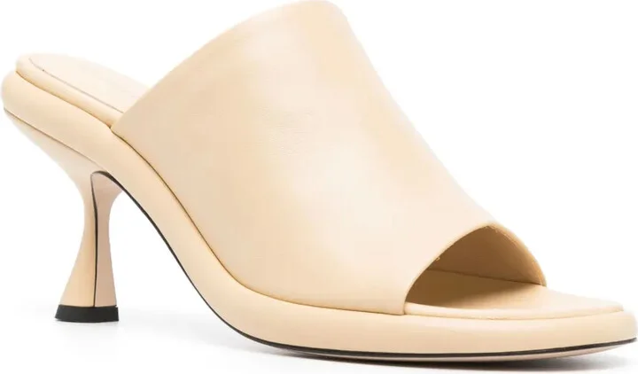80mm Leather Slip-On Sandals - Image 2