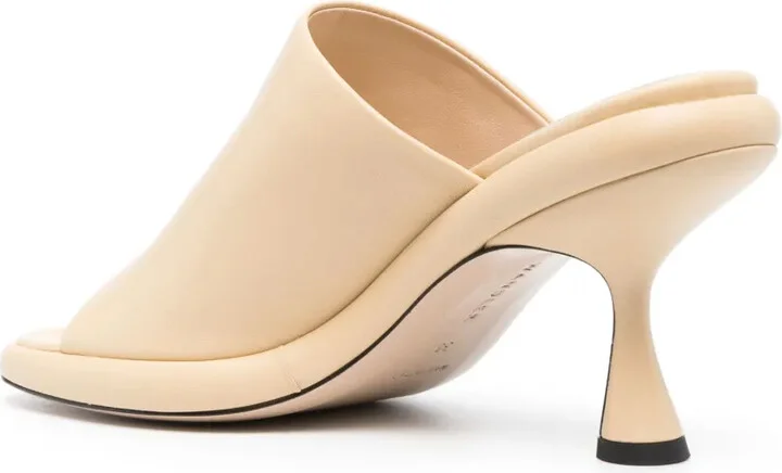 80mm Leather Slip-On Sandals - Image 3