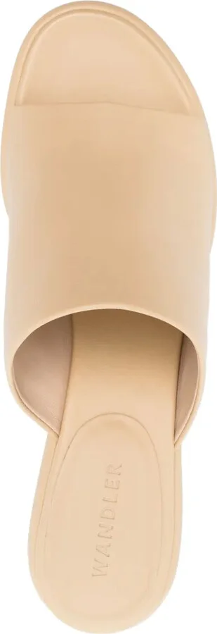 80mm Leather Slip-On Sandals - Image 4