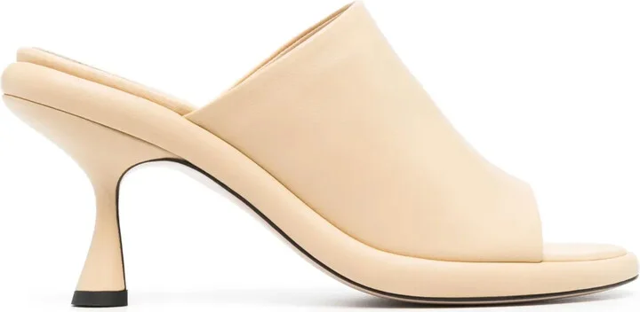 80mm Leather Slip-On Sandals