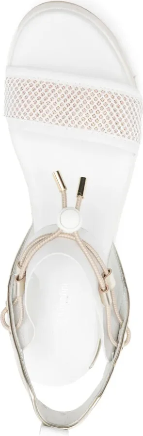 80mm Leather Wedge Sandals - Image 4