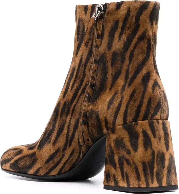 80mm Leopard-Print Ankle Boots - Image 3