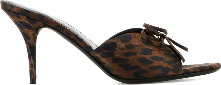 80mm Leopard-Print Mules