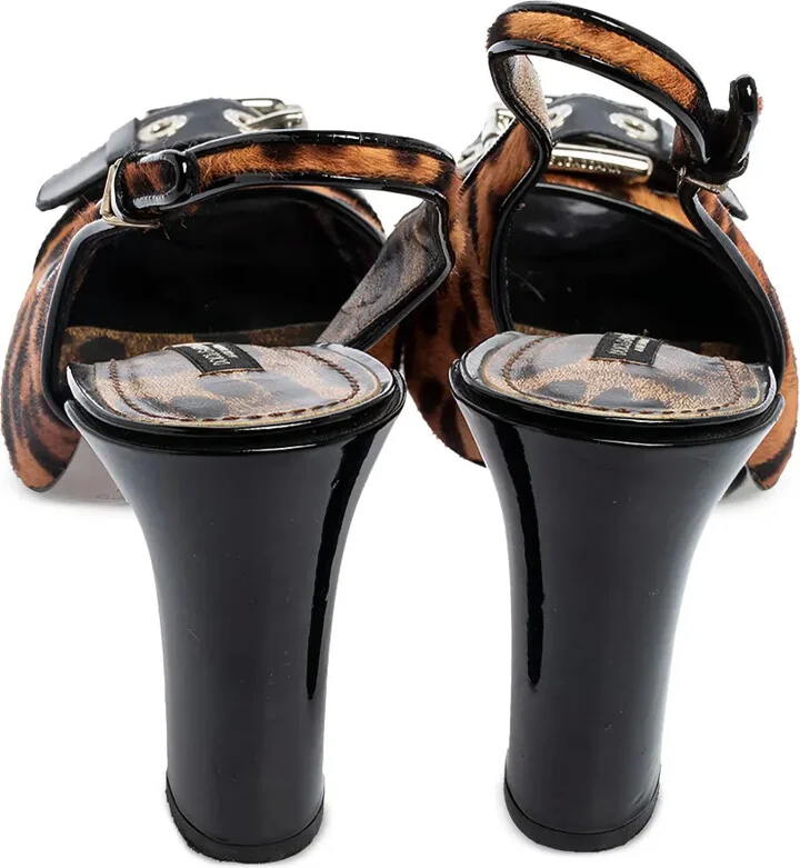 80mm Leopard-Print Slingback Pumps - Image 4
