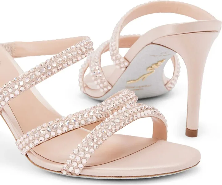 80mm Lisa satin sandals - Image 4