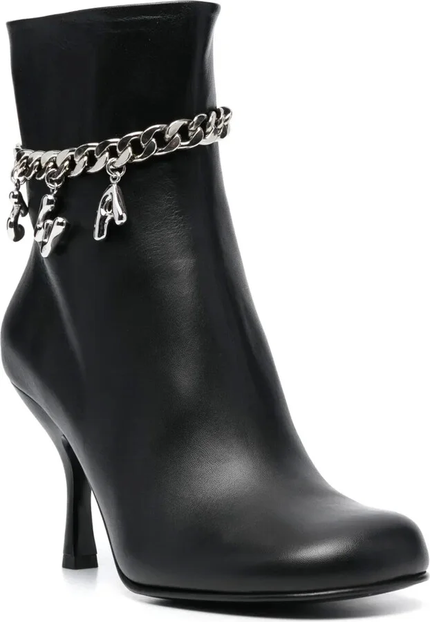 80mm Logo-Embellished Leather Boots - Image 2