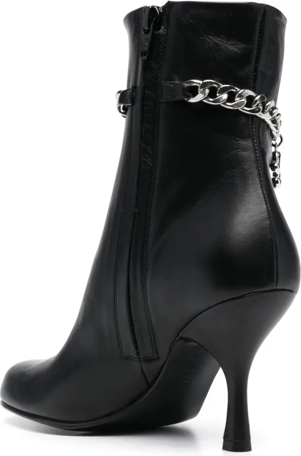 80mm Logo-Embellished Leather Boots - Image 3