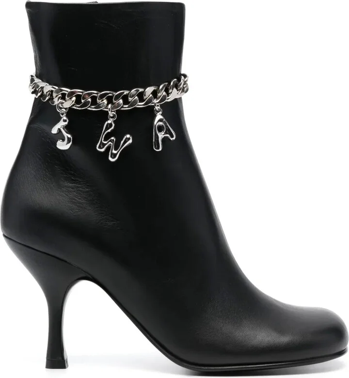 80mm Logo-Embellished Leather Boots