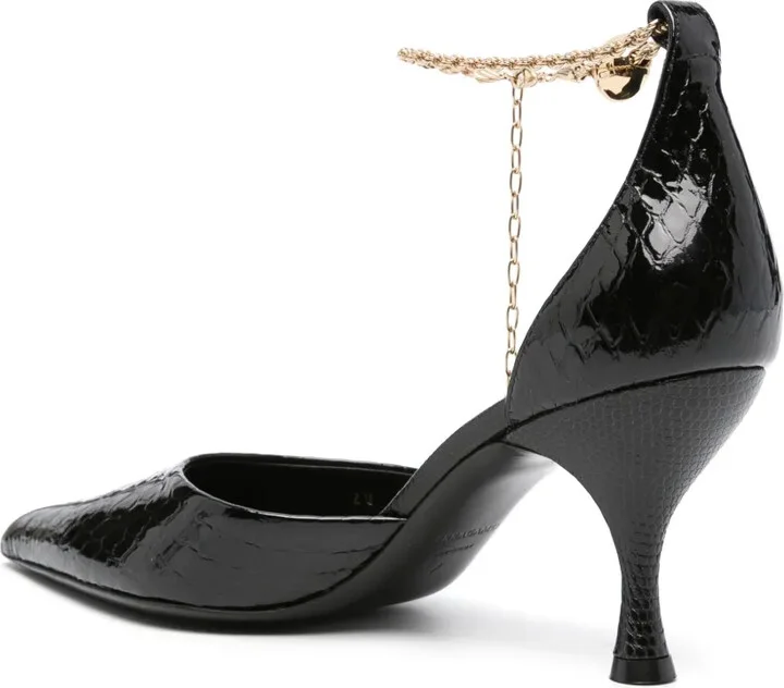 80mm Logo-Engraved Leather Pumps - Image 3