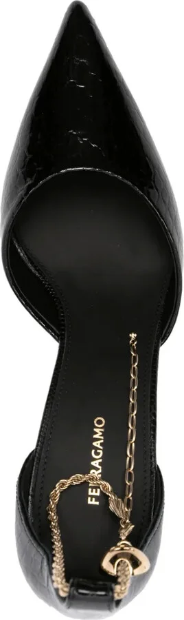 80mm Logo-Engraved Leather Pumps - Image 4