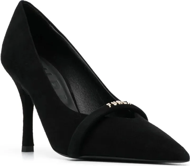 80mm Logo-Plaque Leather Pumps - Image 2