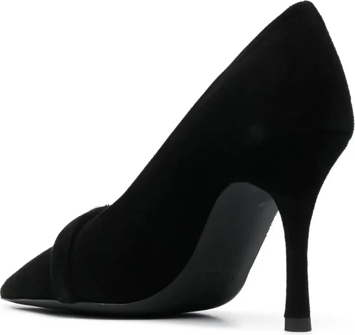 80mm Logo-Plaque Leather Pumps - Image 3