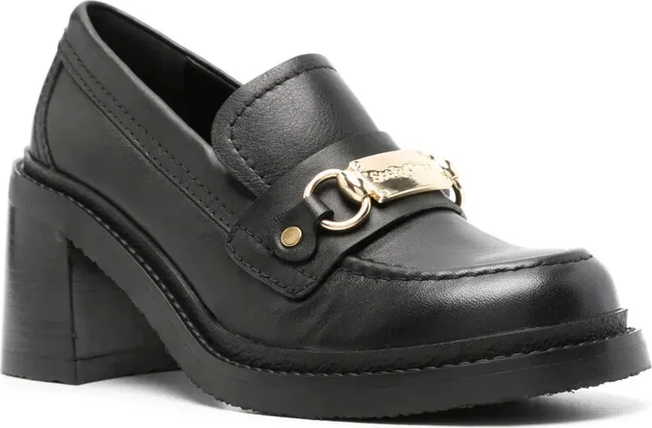 80mm Logo-Plaque Loafers - Image 2