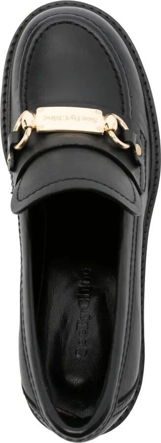 80mm Logo-Plaque Loafers - Image 4