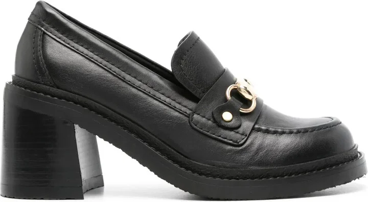 80mm Logo-Plaque Loafers