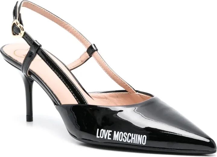 80mm Logo-Print Pumps - Image 2