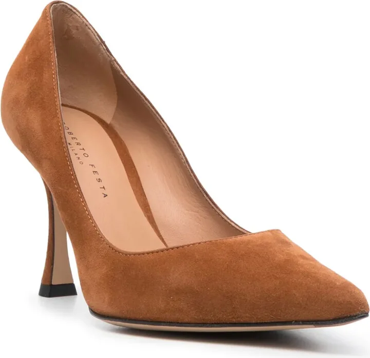 80mm Lory pointed-toe suede pumps - Image 2