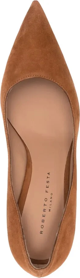 80mm Lory pointed-toe suede pumps - Image 4