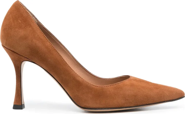 80mm Lory pointed-toe suede pumps