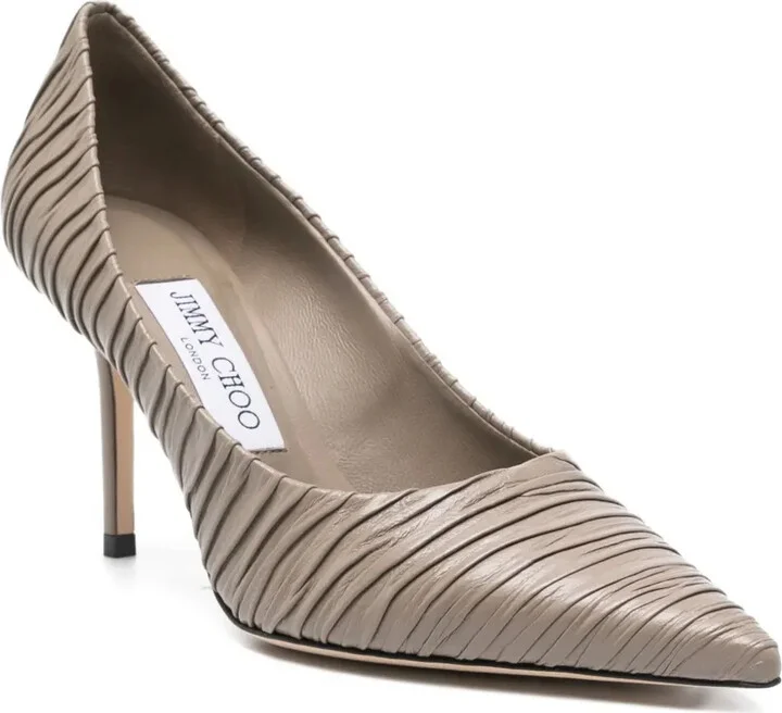 80mm Love pleated pointed-toe pumps - Image 2