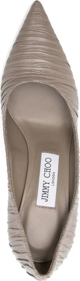 80mm Love pleated pointed-toe pumps - Image 4