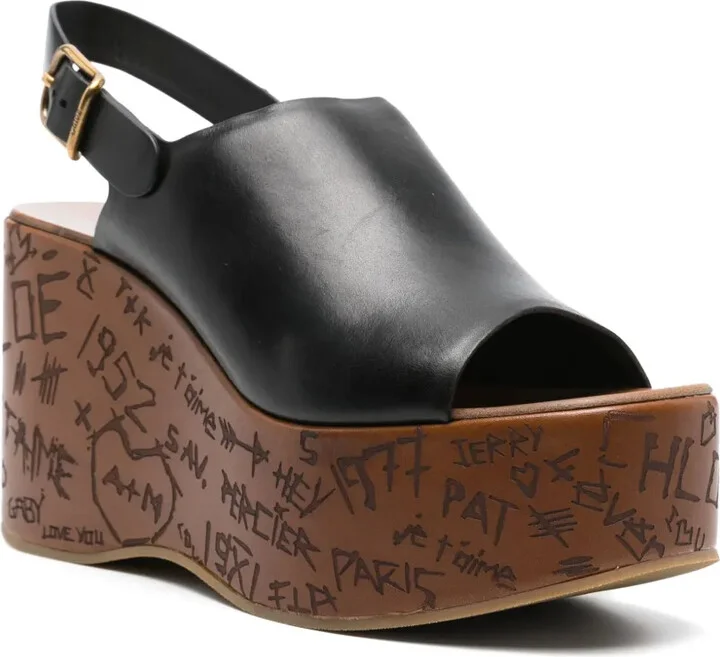 80mm Maxime wedge sandals - Image 2