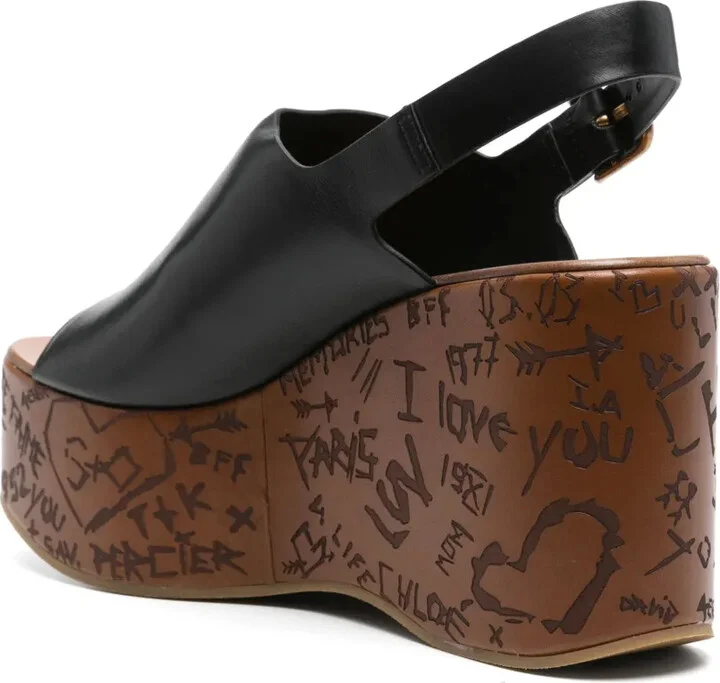 80mm Maxime wedge sandals - Image 3