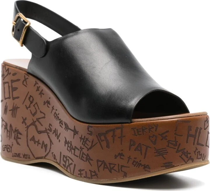 80mm Maxime Wedge Sandals - Image 2