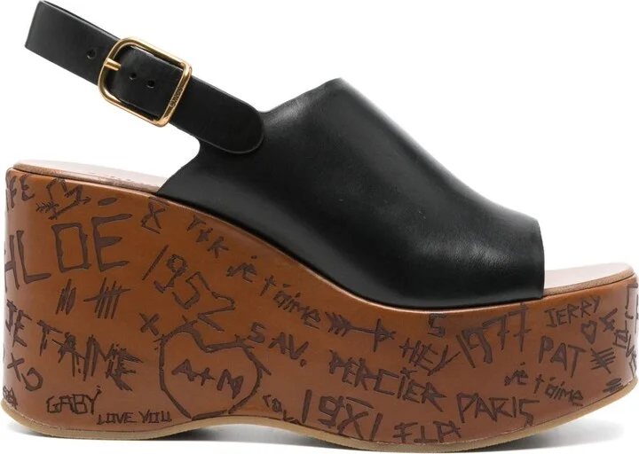 80mm Maxime Wedge Sandals