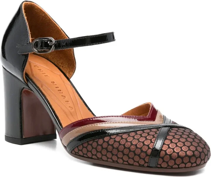 80mm Merman patent-leather ankle-strap pumps - Image 2