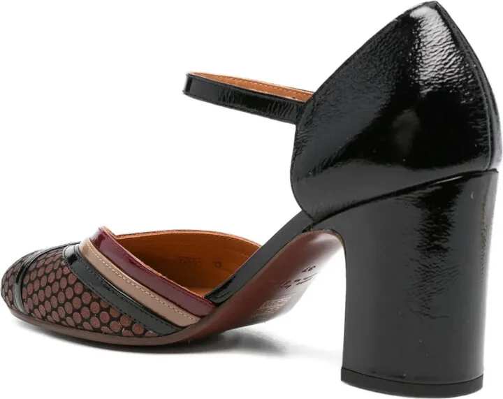 80mm Merman patent-leather ankle-strap pumps - Image 3