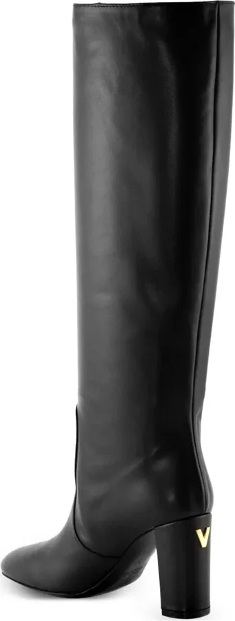 80mm Metal-Logo Block-Heel Boots - Image 4