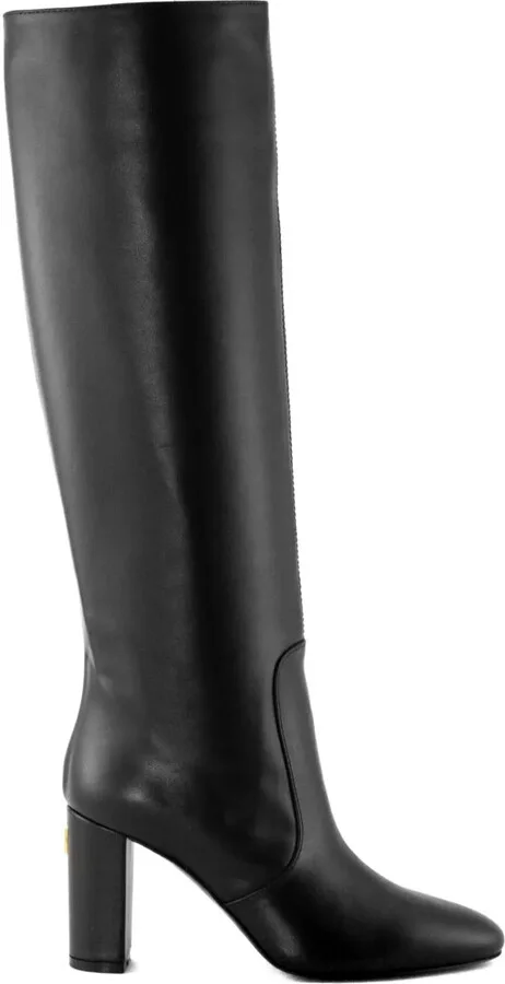 80mm Metal-Logo Block-Heel Boots