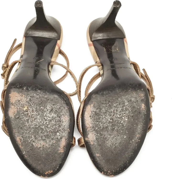 80mm Metallic-Leather Sandals - Image 5