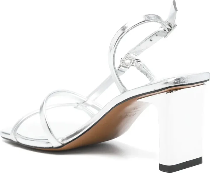80mm Metallic Strappy Sandals - Image 3