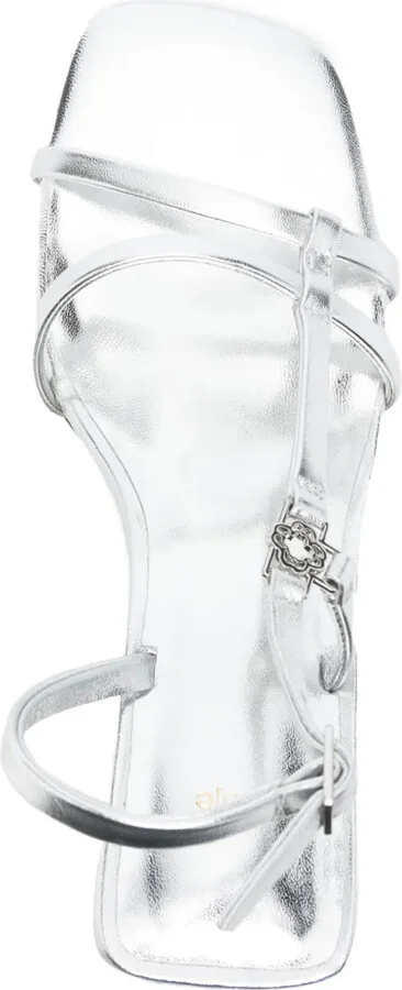 80mm Metallic Strappy Sandals - Image 4