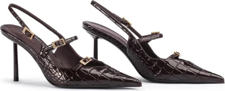 80mm Morgana leather pumps - Image 2